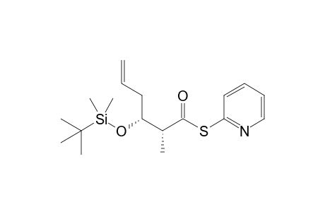 (2R,3R)-2-Pyridyl-3-tert-butyldimethylsilyloxy-2-methylhex-5-enthioate