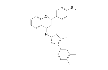2-thiazolamine, 4-(3,4-dimethylphenyl)-5-methyl-N-[(4E)-2-[4-(methylthio)phenyl]-4H-1-benzopyran-4-ylidene]-