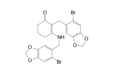 2-(2-Bromo-4,5-methylenedioxybenzyl)-3-(2-bromo-4,5-methylenedioxybenzylamino)cyclohex-2-en-1-one