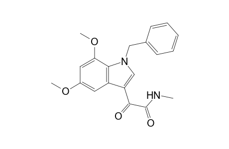N-Methyl-2-(1-benzyl-5,7-dimethoxyindole-3-yl)glyoxylamide