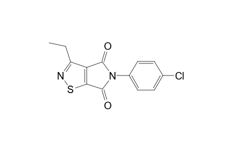 4H-Pyrrolo[3,4-d]isothiazole-4,6(5H)-dione, 5-(4-chlorophenyl)-3-ethyl-