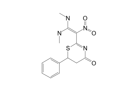 2-[2',2'-bis(Methylamino)-1'-nitroethenyl]-5,6-dihydro-6-phenyl-4H-1,3-thiazin-4-one