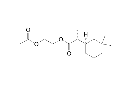 (1'R*,2R*)2-(Propionyloxy)ethyl 2-(3,3-dimethylcyclohexyl)propanoate