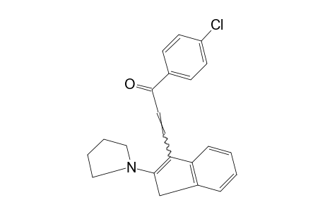 4'-CHLORO-3-[2-(1-PYRROLIDINYL)INDEN-3-YL]ACRYLOPHENONE