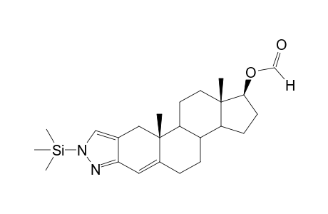 4,5-Dehydro-20-norstanozolol, N-TMS, O-Formyl