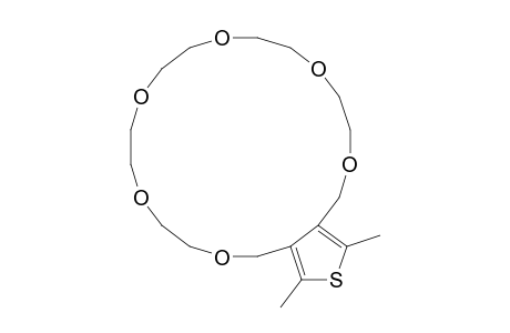 2,5-Dimethyl-3,4-(2',5',8',11',14',17'-hexaoxaoctadecano)thiophene