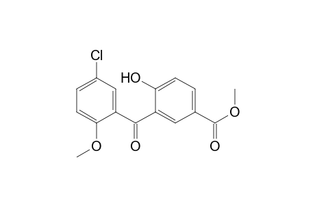 Benzoic acid, 3-(5-chloro-2-methoxybenzoyl)-4-hydroxy-, methyl ester