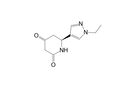 (S)-6-(1-Ethyl-1H-pyrazol-4-yl)-piperidine-2,4-dione