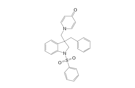 3-Benzyl-3-(4'-oxodihydropyridyl)methyl-N-phenylsulfonyldihydroindole