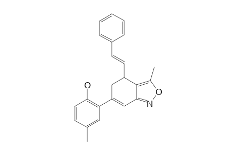 (E)-4-METHYL-2-(3-METHYL-4-STYRYL-4,5-DIHYDROBENZOISOXAZOL-6-YL)-PHENOL