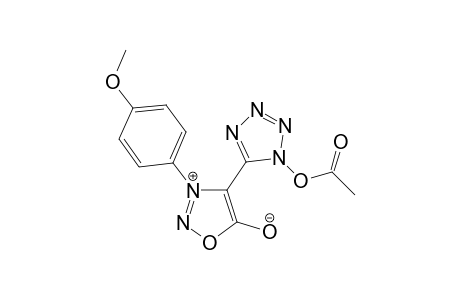 1-Acetoxy-5-[3-(4'-methoxyphenyl)sydnon-4-yl]tetrazole