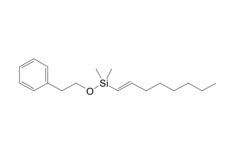(E)-1-[Dimethyl(2-phenylethoxy)silyl]octene