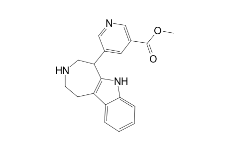 3-Pyridinecarboxylic acid, 5-(1,2,3,4,5,6-hexahydroazepino[4,5-b]indol-5-yl)-, methyl ester, (-)-