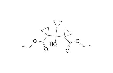 1-[(1-carbethoxycyclopropyl)-cyclopropyl-hydroxy-methyl]cyclopropanecarboxylic acid ethyl ester