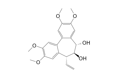 6,7-Dihydro-5.alpha.,6.beta.-dihydroxy-2,3,9,10-tetramethoxy-7.alpha.-vinyl-5H-dibenzo[a,c]cycloheptene