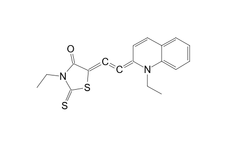 4-Thiazolidinone, 3-ethyl-5-[2-(1-ethyl-2(1H)-quinolinylidene)ethenylidene]-2-thioxo-