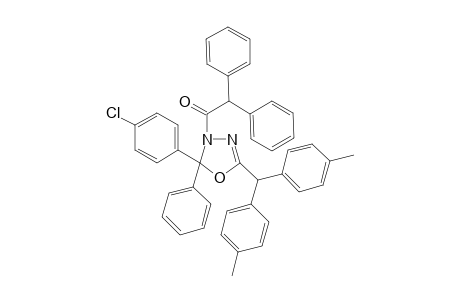 5-(p'-Chlorophenyl)-5-phenyl-4-(diphenylacyl)-2-[bis(p-tolyl]-methyl-1,3,4-oxadiazoline