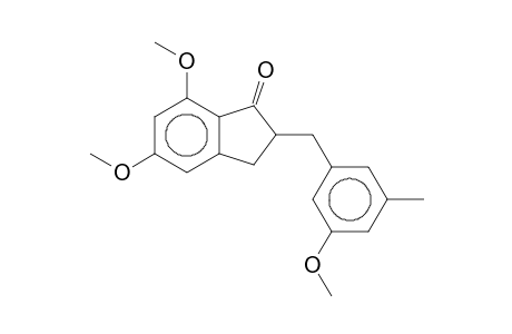 2-(3-Methoxy-5-methyl-benzyl)-5,7-dimethoxy-indan-1-on