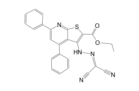 ethyl 3-[2-(dicyanomethylene)hydrazino]-4,6-diphenylthieno[2,3-b]pyridine-2-carboxylate