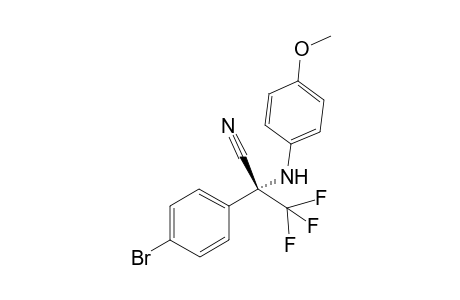 (R)-2-(4-bromophenyl)-3,3,3-trifluoro-2-((4-methoxyphenyl)amino)propanenitrile
