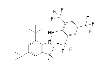 5,7-Di-t-butyl-3,3-dimethyl-1-[2,4,6-tris(trifluoromethyl)phenylphosphino]-1-phosphaindan