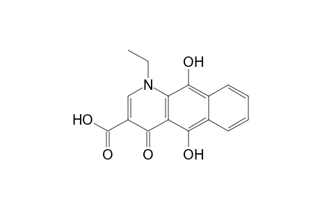 Benzo[g]quinoline-3-carboxylic acid, 1-ethyl-1,4-dihydro-5,10-dihydroxy-4-oxo-