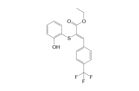 Ethyl (Z)-2-((2-hydroxyphenyl)thio)-3-(4-(trifluoromethyl)phenyl)acrylate