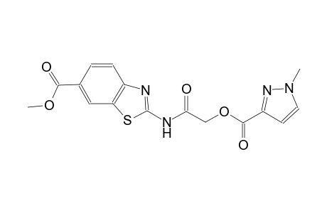 methyl 2-[({[(1-methyl-1H-pyrazol-3-yl)carbonyl]oxy}acetyl)amino]-1,3-benzothiazole-6-carboxylate