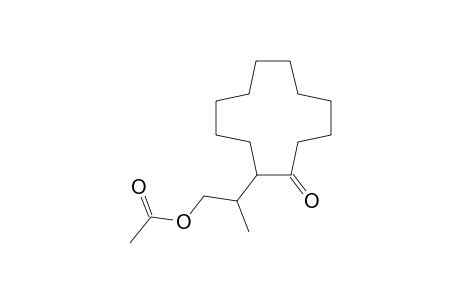 2-(2-oxocyclododecyl)propyl acetate