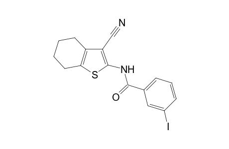 N-(3-Cyano-4,5,6,7-tetrahydro-1-benzothien-2-yl)-3-iodobenzamide