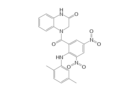 4-[2-(2,5-dimethylanilino)-3,5-dinitro-benzoyl]-1,3-dihydroquinoxalin-2-one