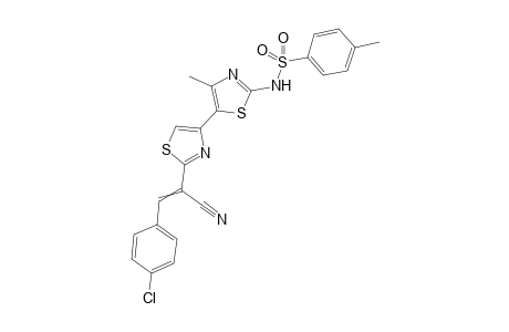 N-(2-(2-(4-Chlorophenyl)-1-cyanovinyl)-4'-methyl-[4,5'-bithiazol]-2'-yl)-4-methyl-benzenesulfonamide