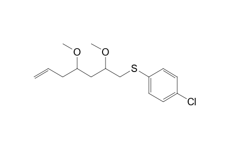1-Chloranyl-4-(2,4-dimethoxyhept-6-enylsulfanyl)benzene