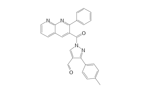 1-(2-phenyl-1,8-naphthyridine-3-carbonyl)-3-(p-tolyl)pyrazole-4-carbaldehyde