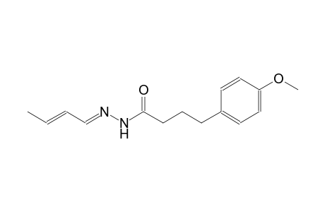 benzenebutanoic acid, 4-methoxy-, 2-[(E,2E)-2-butenylidene]hydrazide