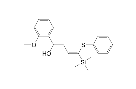 4-(Hydroxy)-4-(2-methoxyphenyl)-1-(phenylthio)-1-(trimethylsilyl)-1-butene