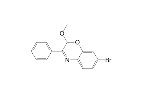 7-Bromanyl-2-methoxy-3-phenyl-2H-1,4-benzoxazine