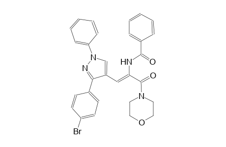 N-[(Z)-2-[3-(4-bromophenyl)-1-phenyl-1H-pyrazol-4-yl]-1-(4-morpholinylcarbonyl)ethenyl]benzamide