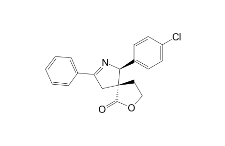 exo-(5S*,6S*)-6-(4-Chlorophenyl)-8-phenyl-2-oxa-7-azaspiro[4.4]non-7-en-1-one