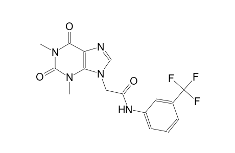 2-(1,3-dimethyl-2,6-dioxo-1,2,3,6-tetrahydro-9H-purin-9-yl)-N-[3-(trifluoromethyl)phenyl]acetamide