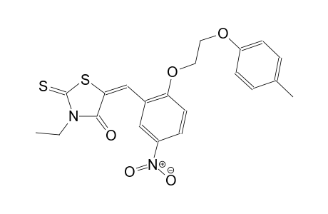 4-thiazolidinone, 3-ethyl-5-[[2-[2-(4-methylphenoxy)ethoxy]-5-nitrophenyl]methylene]-2-thioxo-, (5E)-