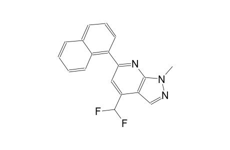 1H-pyrazolo[3,4-b]pyridine, 4-(difluoromethyl)-1-methyl-6-(1-naphthalenyl)-