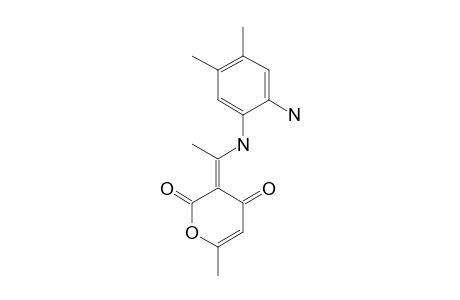 3-[1-(2-AMINO-4,5-DIMETHYLPHENYLIMINO)-ETHYL]-4-HYDROXY-6-METHYLPYRAN-2-ONE