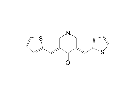 4-piperidinone, 1-methyl-3,5-bis(2-thienylmethylene)-, (3E,5E)-