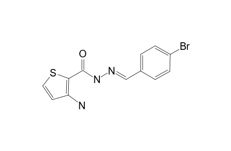 3-AMINO-N'-[(1E)-(4-BROMOPHENYL)-METHYLENE]-2-THIOPHENECARBOHYDRAZIDE;LASSBIO-1654