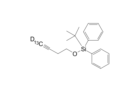 (4-13C,4-2H)-((But-3-yn-1-yl)oxy)(tert-butyl)diphenylsilane