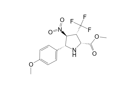 (2R,3R,4S,5R)-2-(Methoxycarbonyl)-4-nitro-5-(4-methoxyphenyl)-3-(trifluoromethyl)pyrrolidine