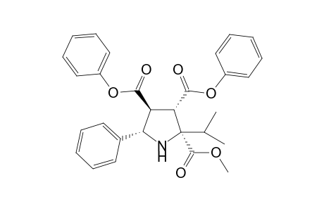 diphenyl 2-isopropyl-r-2-methoxycarbonyl-c-5-phenylpyrrolidine-c-3,t-4-dicarboxylate
