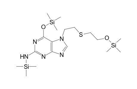 N7-{[2'-(2"-Hydroxyethyl)thio]ethyl}-guanine - tris(sylilated) derivative