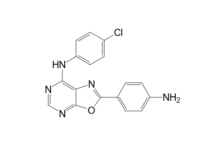 2-(4-aminophenyl)-N-(4-chlorophenyl)-7-oxazolo[5,4-d]pyrimidinamine